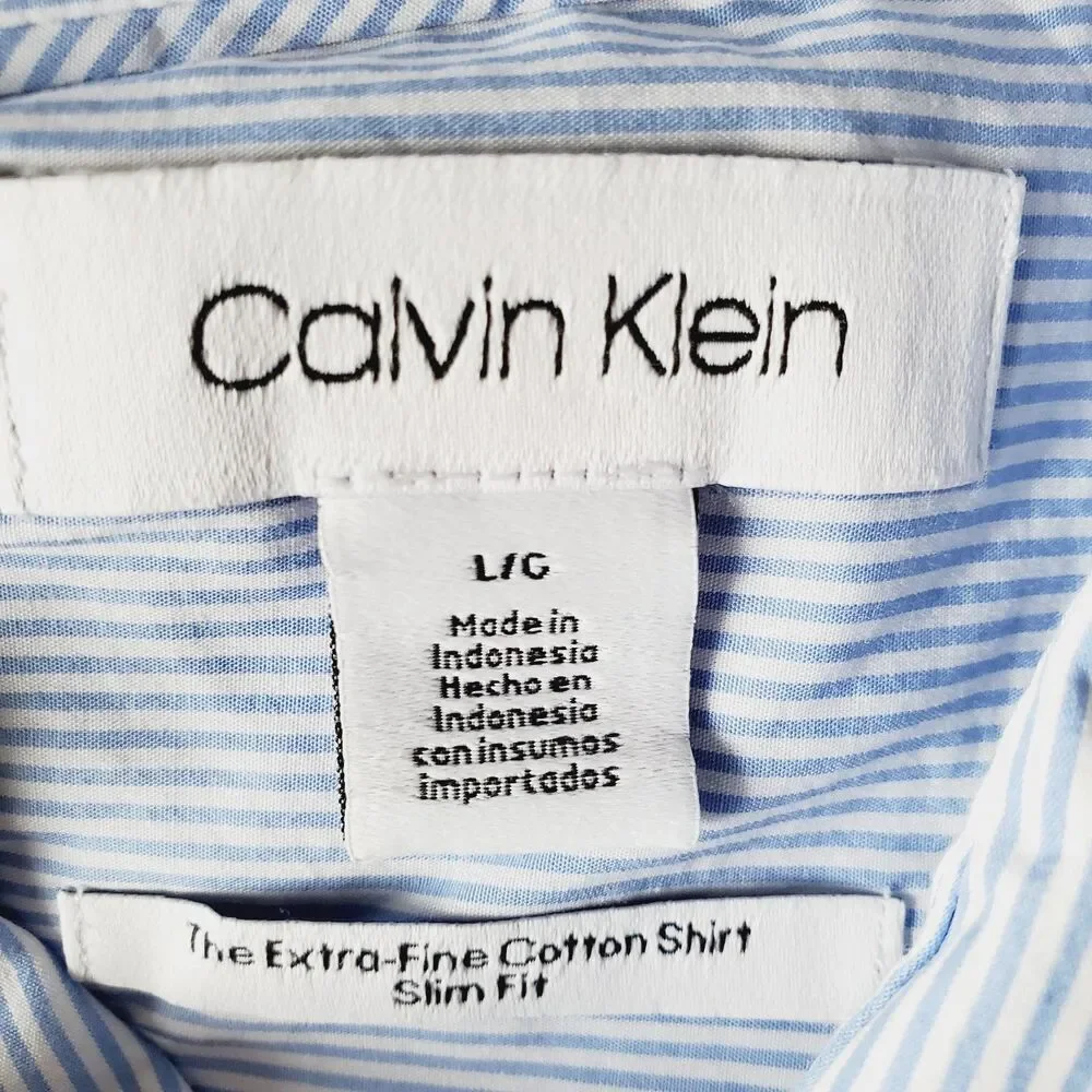 Lot of 3 Men’s Shirts Hollister & Calvin Klein Size Large Long Sleeve GUC - Picture 6 of 14